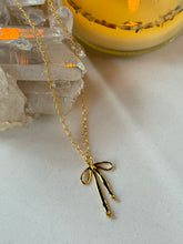 Load image into Gallery viewer, Bow Charm Necklace