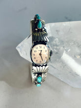 Load image into Gallery viewer, Sterling Silver Turquoise Cuff Watch