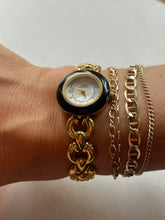 Load image into Gallery viewer, Vintage Anne Klein II Black Gold Circle Watch