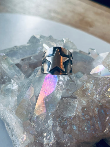 Size 8 Sterling Silver Star Ring