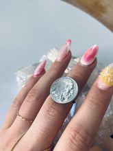 Load image into Gallery viewer, Size 6 Sterling Silver Native American Coin Ring