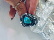 Load image into Gallery viewer, Size 6.5 Vintage Turquoise Ring