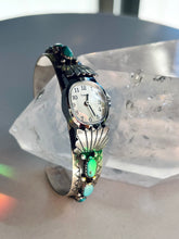 Load image into Gallery viewer, Sterling Silver Turquoise Cuff Watch
