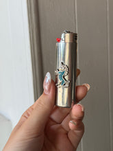 Load image into Gallery viewer, Unicorn Turquoise and Sterling Silver Lighter Cover
