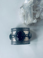 Load image into Gallery viewer, Sterling and Onyx Cuff