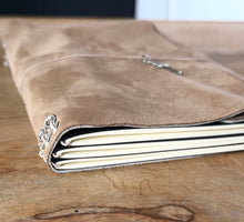 Load image into Gallery viewer, Handmade Genuine Leather Traveler Journal Tan Beige
