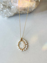 Load image into Gallery viewer, Jesus Pearl Pendant Necklace