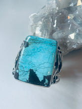 Load image into Gallery viewer, Vintage Turquoise and Sterling Cuff