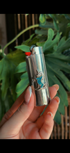 Load image into Gallery viewer, Unicorn Turquoise and Sterling Silver Lighter Cover
