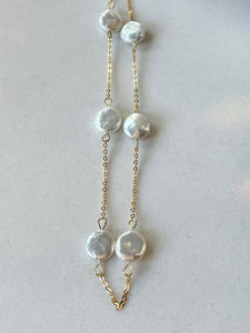 Gold Pearl Necklace