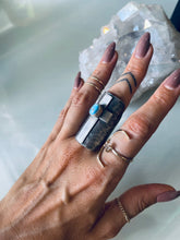 Load image into Gallery viewer, Stunning Size 7 Sterling and Golden Hills Ring