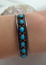 Load image into Gallery viewer, Sterling Silver Turquoise Cuff