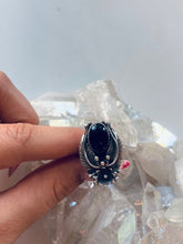 Load image into Gallery viewer, Size 9 Sterling Silver Onyx Ring
