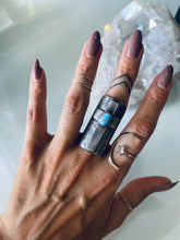 Load image into Gallery viewer, Stunning Size 7 Sterling and Golden Hills Ring