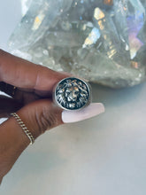 Load image into Gallery viewer, Size 7.5 Sterling Lion Signet Ring