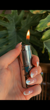 Load image into Gallery viewer, Unicorn Turquoise and Sterling Silver Lighter Cover