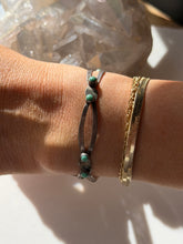 Load image into Gallery viewer, Vintage Sterling Silver Turquoise Cuff