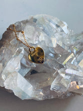 Load image into Gallery viewer, Gold Vintage Channel Heart Necklace
