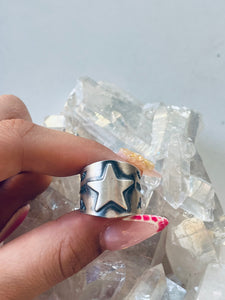 Size 8 Sterling Silver Star Ring