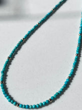 Load image into Gallery viewer, Turquoise and Gold Beaded Necklace