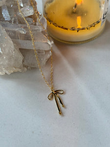 Bow Charm Necklace