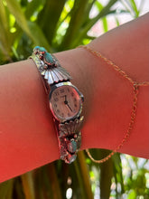 Load image into Gallery viewer, Sterling Silver Turquoise Cuff Watch