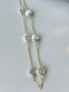 Gold Pearl Necklace