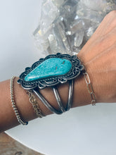 Load image into Gallery viewer, Turquoise and Sterling Cuff