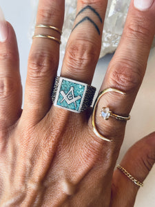 Size 10 Masonic Ring