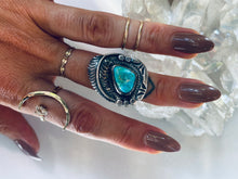 Load image into Gallery viewer, Size 6.5 Vintage Turquoise Ring
