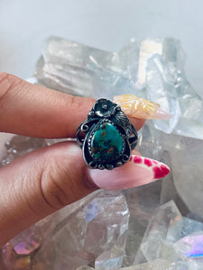 Size 7 Genuine Turquoise Ring
