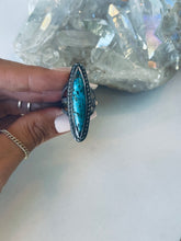 Load image into Gallery viewer, Size 7 Beautiful Turquoise and Sterling Ring