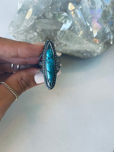 Size 7 Beautiful Turquoise and Sterling Ring