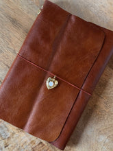 Load image into Gallery viewer, Handmade Genuine Leather Traveler Journal Whiskey Brown