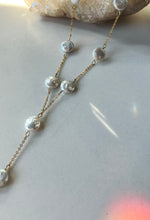Load image into Gallery viewer, Gold Pearl Drop Necklace