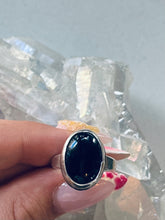 Load image into Gallery viewer, Size 8 Sterling Silver Onyx Ring