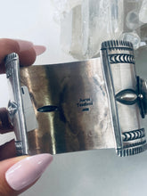 Load image into Gallery viewer, Sterling and Onyx Cuff