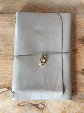Load image into Gallery viewer, Handmade Genuine Leather Traveler Journal Light Gray