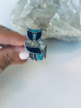 Load image into Gallery viewer, Size 6.5 Owl Inlay Ring