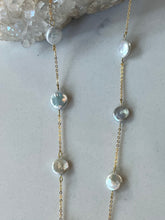 Load image into Gallery viewer, Gold Pearl Long Necklace