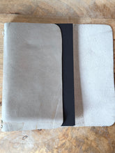 Load image into Gallery viewer, Handmade Genuine Leather Traveler Journal Light Gray