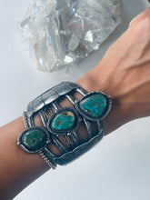 Load image into Gallery viewer, Gorgeous Vintage Sterling and Turquoise Cuff