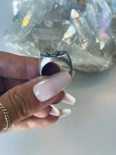Load image into Gallery viewer, Size 7.5 Sterling Lion Signet Ring