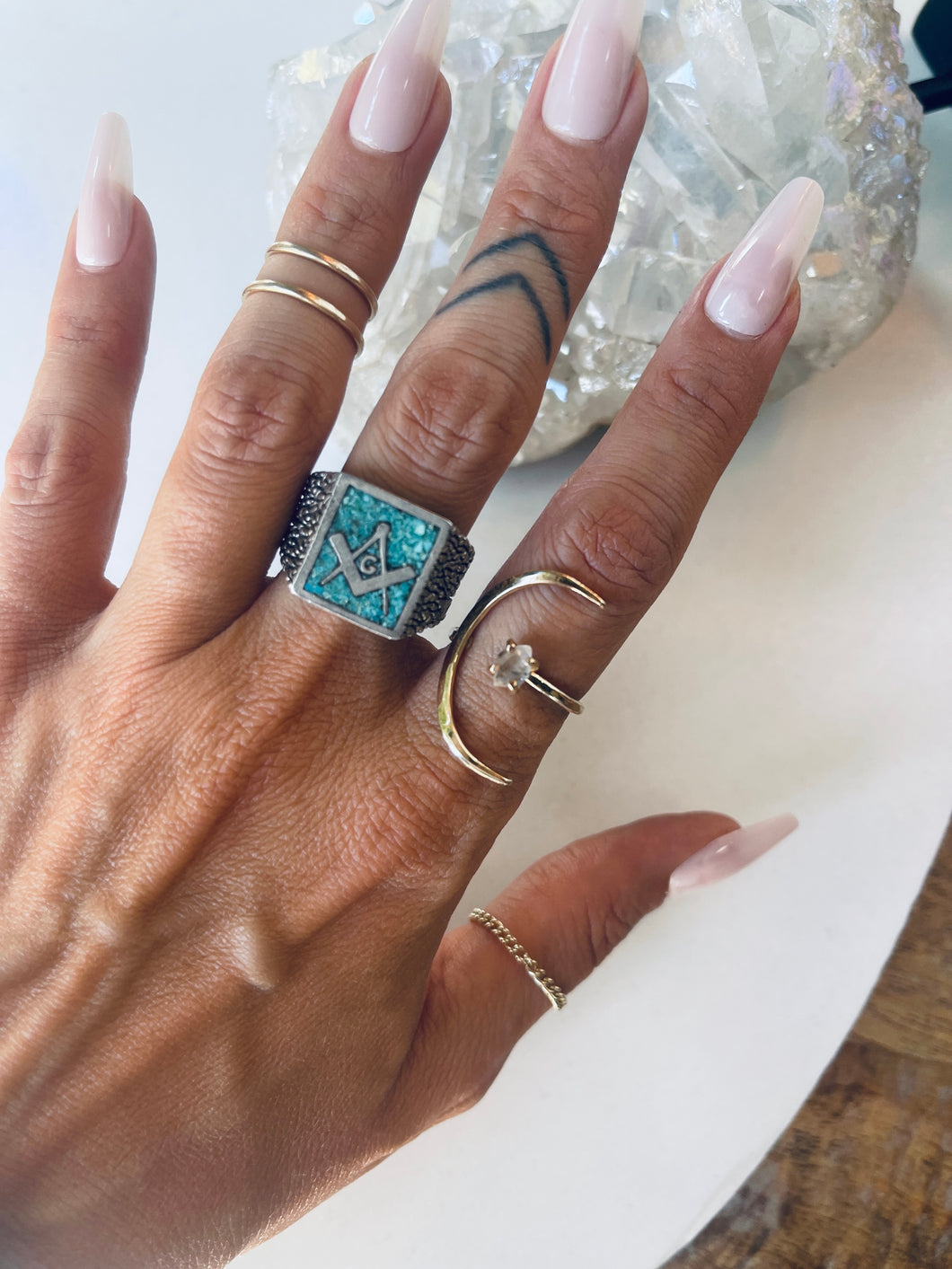 Size 10 Masonic Ring