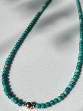 Load image into Gallery viewer, Turquoise Beaded Necklaces with Gold Beads