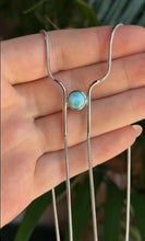 Load image into Gallery viewer, Larimar Sterling Silver Bolo Tie
