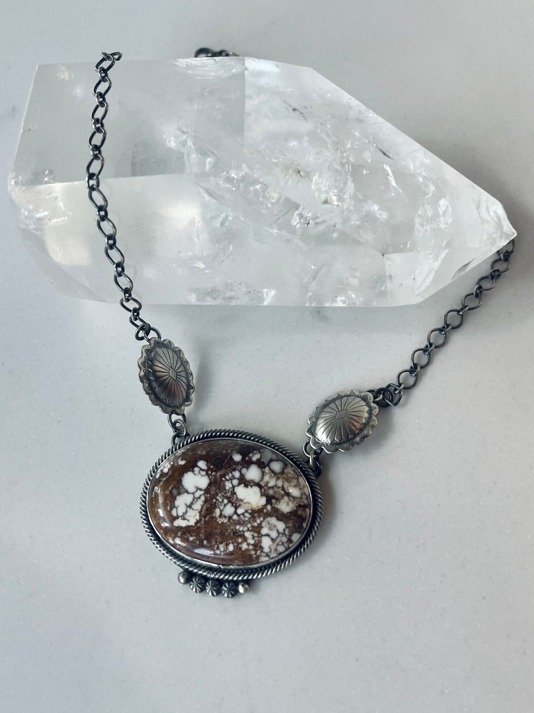 Crazy Horse Sterling Silver Necklace