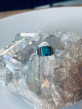 Load image into Gallery viewer, Size 7.5 Genuine Turquoise Sterling Silver Ring