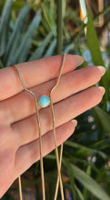 Load image into Gallery viewer, Larimar Bolo Necklace Gold