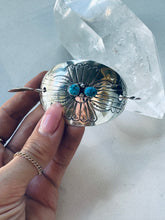 Load image into Gallery viewer, Sterling and Turquoise Hair Pin